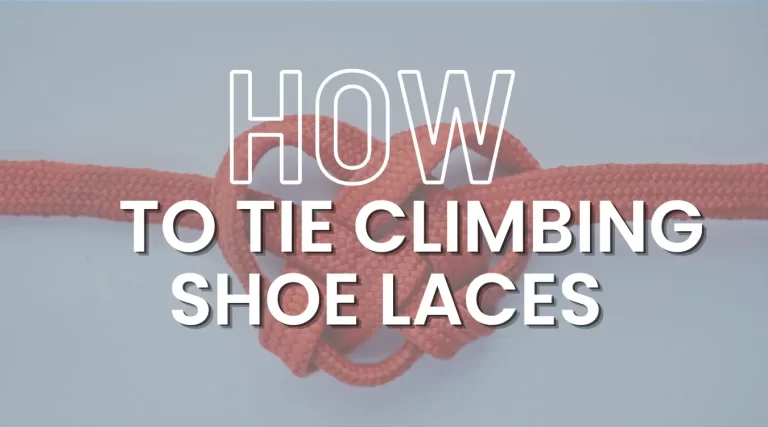 How to Tie a Climbing Shoe