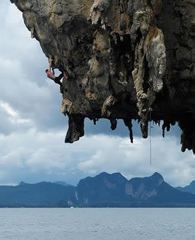 Deep-water Soloing in Thailand